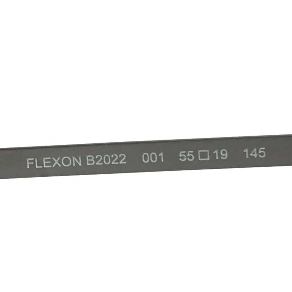Flexon Eyeglasses Frames B2022 001 Matte Black Gunmetal Gray Titanium 55-19-145